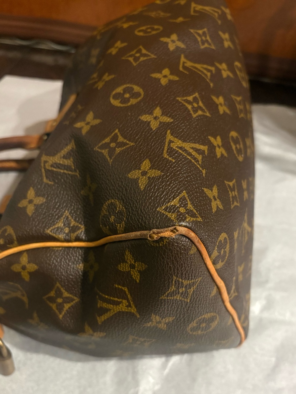 Vintage Louis Vuitton Monogram Speedy 25 - Made in USA (SD04027) - Picture 7 of 10